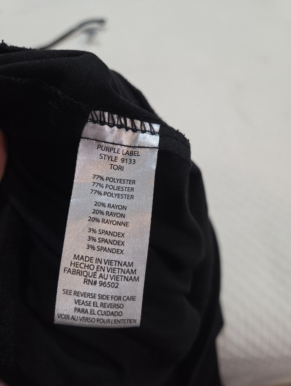 Healing Hands Purple Label Black Tori Scrub Pants Size Medium - Picture 11 of 14